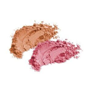 Merle Norman Lasting Cheek Color Duo Beam mirrored compact New w Box pink & nude